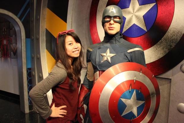 Madame Tussauds shenanigans. They had a Marvel exhibit!  