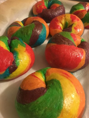 homemade rainbow bagel recipe the bagel store